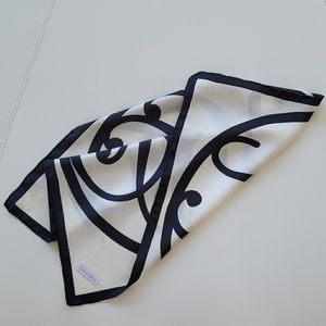 Dyrberg|Kern White & Black silk scarf